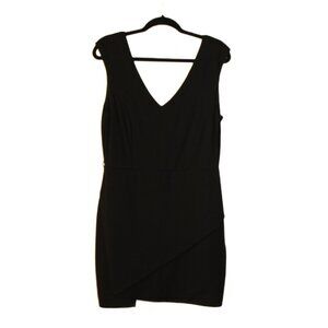 EVER NEW Sleeveless Layered Pencil/Cocktail Midi Dress Black Size 12